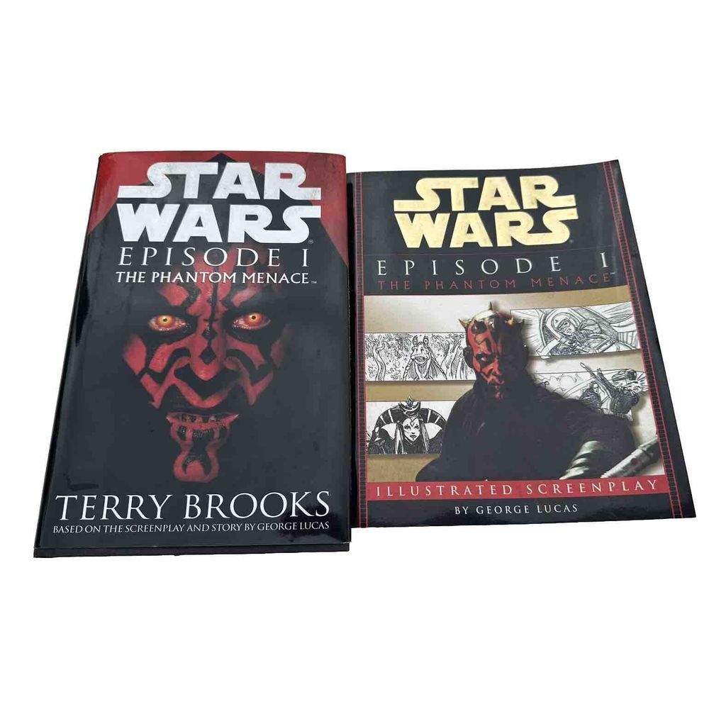 Star Wars Phantom Menace Illustrated Screenplay George Lucas + Plus‎ SW Ep 1 Lot